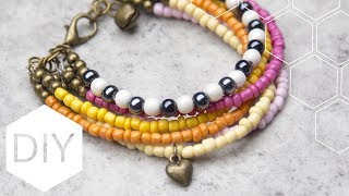 DIY sieraden maken met Kralenhoekje  Vrolijke rocaille armband [upl. by Kohcztiy]