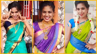 💖 Nanthu6624 TikTok  💖 Nandhini TikTok Videos Tamil  Tamil Girl TikTok Songs [upl. by Oidacra1]