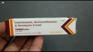 Triben Plus Skin Cream  Clotrimazole Beclomethasone amp Neomycin Cream Uses  Triben Plus Cream Uses [upl. by Htiderem]