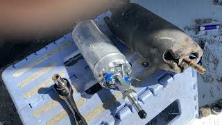 High Pressure fuel pump replacement 1991 Ford E350 RV [upl. by Korney]