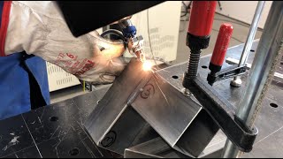 Spawanie Laserowe mebli 2mm  Welding process on furnitures 2mm thickness [upl. by Tremml413]