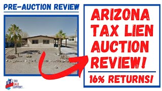 ARIZONA TAX LIEN ONLINE AUCTION REVIEW EARN UP TO 16 RETURNS [upl. by Artekal]