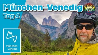 Radfernweg München Venedig 2023 Tag 4 Toblach  Farra d´Alpago 111km Mit Ebike über die Alpen [upl. by Call]