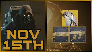 Legend Of Acrius amp Huckleberry Catalysts Exotic Class Items  Xur Exotic Stock Update 11152024 [upl. by Ruffo]