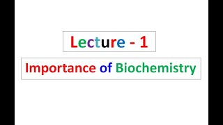 Lecture 1 Plant Biochemistry [upl. by Bijan]