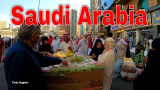 Makkah City Streets Walk In Saudi Arabia Middle East 2023 [upl. by Ignace]