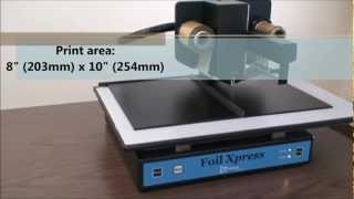 Foil Xpress with Auto Position AP Option by ImPress Systems With Audio [upl. by Araem99]