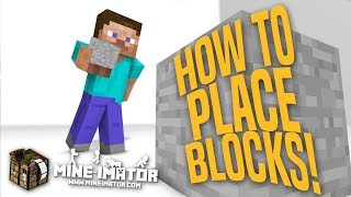 Mineimator Tutorial  How to place blocks  Part 11 [upl. by Llerreg515]