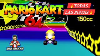 Mario Kart 64  Todas las Pistas en 150cc  Gameplay Atajos Trucos Secretos y Glitches  LongPlay [upl. by Daraj]