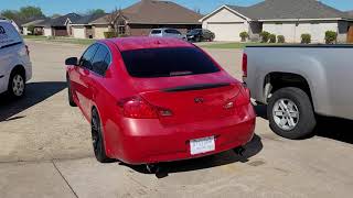 Infiniti G35 Straight pipe Vs Flowmaster Flow FX [upl. by Nager412]