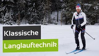 Langlauf lernen Klassisch  Technik amp Übungen [upl. by Mathew]