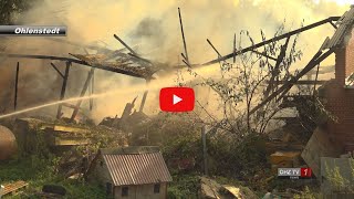 Feuer zerstört Teile von Landwirtschaftlichem Betrieb [upl. by Enoved]