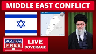 Israel Iran amp Hezbollah Fighting  LIVE Breaking News Coverage with Beirut Lebanon War Updates [upl. by Joete713]