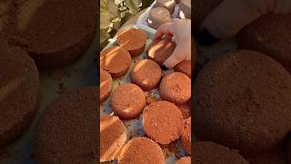 RED SAND CAKES🧡relaxingasmr oddlysatisfying [upl. by Arehsat]