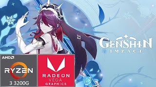 AMD Radeon Vega 8 Benchmark Genshin Impact [upl. by Arno4]