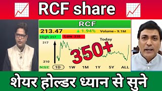 RCF Share Latest News  RCF Share News Today  RCF Share Price Today  RCF Share Target  7stock [upl. by Elimay645]