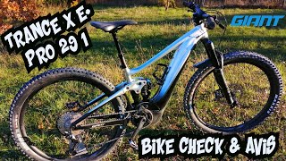 Giant Trance X E Pro 29 2021 Bike Check et avis du VAE All Mountain [upl. by Charin341]