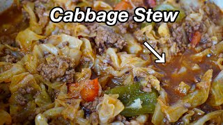 One of My Favorite Meals Reinvented Smothered Cabbage amp Ground Beef Recipe [upl. by Nilrem]