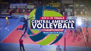 Belize vs Nicaragua  XIX U21 Female Central American Volleyball Championships [upl. by Perice]