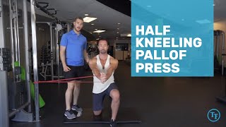 How to do a Half Kneeling Pallof Press [upl. by Arada]