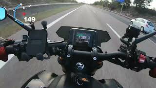 Yamaha MT09 SP 2022 6 gear wheelie [upl. by Cathee757]