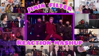 Jimin filter live performance BTS reaction mashup [upl. by Lierbag]