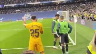 Aubameyang celebration vs real madrid  Rare clip [upl. by Simons]