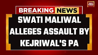 INDIA TODAY LIVE Swati Maliwal News  Swati Maliwal Alleges Assault At Chief Ministers Home [upl. by Ninerb]