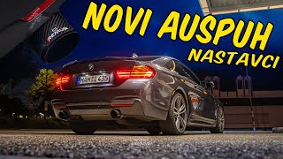 NOVI AUSPUH NASTAVCI I DISTANCERI ZA BMW 435i [upl. by Otsuaf94]