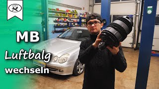 MB E Klasse W211 Luftfederbalg wechseln  change air bellow  VitjaWolf  Tutorial  HD [upl. by Reba]