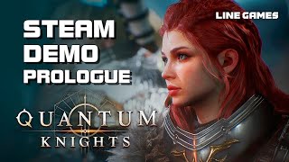 Quantum Knights 퀀텀 나이츠  Steam Demo Prologue Gameplay  PC  F2P  EN [upl. by Judenberg]