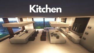 Minecraft Modern Kitchen Tutorial [upl. by Pirozzo]