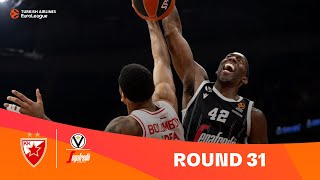 ZvezdaVirtus  Round 31 Highlights  202324 Turkish Airlines EuroLeague [upl. by Hedwiga585]