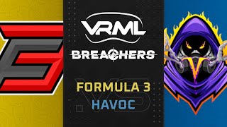 Breachers  Formula 3 vs Havoc  Season 3 Week 4  VRML [upl. by Marl]