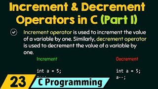 Increment and Decrement Operators in C Part 1 [upl. by Kemble419]