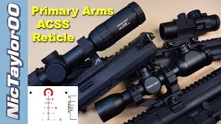 Primary Arms and the ACSS Reticle  Easiest Scopes to Shoot [upl. by Jobyna]