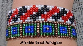 Loom Beaded Bracelet Tutorial [upl. by Eynenihc]