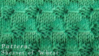 How To  Sheaves of Wheat  Wrap Stitch  Pattern [upl. by Lekym]