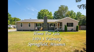 1404 Fairway Springfield Missouri Home For Sale by Mike Jones [upl. by Jahdol]