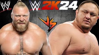 Brock Lesnar vs Samoa Joe [upl. by Dusa]