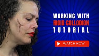 Tips on Working with Rigid Collodion  How to work with Rigid Collodion  SchminkenGrimenl [upl. by Alexandrina]