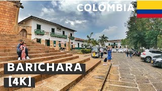 BARICHARA  COLOMBIA  Walking through the town【4K】 2021 [upl. by Annaear988]