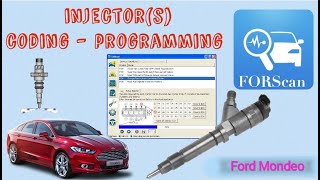 Injectors CodingProgramming  20 Diesel  Ford Mondoe mk5 2015 Forscan [upl. by Xanthus]