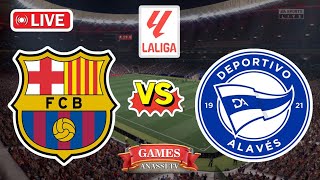 🔴⚽ Live Match Deportivo Alaves vs Barcelona 🔴⚽  Laliga 2024  eFootball PES Gameplay PC HD [upl. by Elbert]