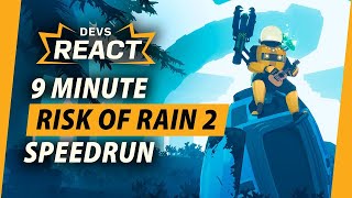 Risk of Rain 2 Developers React to 9 Minute Speedrun [upl. by Idihc]