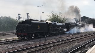 West Coast Railways steam locomotives 45690 paired with 48151 on a railtour at Chester 3819 [upl. by Eleni]