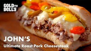 Johns Roast Porks Ultimate Philly Cheesesteak [upl. by Yanaj]