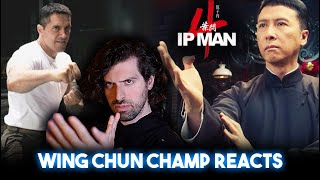 Wing Chun Champion Reacts to Ip Man 4 [upl. by Enimajneb]