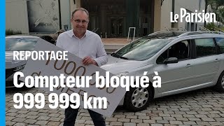 La 307 de Fabrice passe son million de kilomètres devant lusine Peugeot de Sochaux [upl. by Aizirtap]