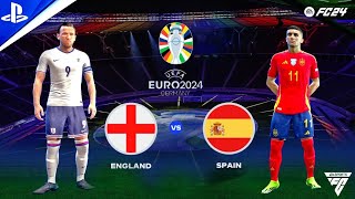 FC 24  Inglaterra vs España UEFA EURO 2024 Final   PS4 Gameplay Español Latino [upl. by Ettellocin]